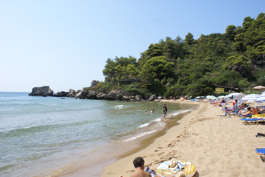 Strand von Glyfada, Korfu, Griechenland, Korfu Ferienhaus Villa Rosemarie, KorfuCorfu.de