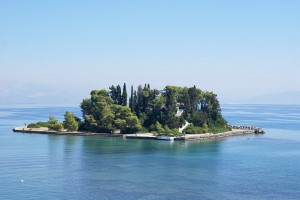 Mäuse Insel, Korfu Griechenland, in der Nähe der Korfu Ferienwohnung Imerti, Korfu Stadt, KorfuCorfu.de
