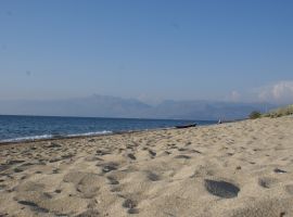 Strand von Almiros, Korfu Ferienhaus Villa Marco, Acharavi, KorfuCorfu.de